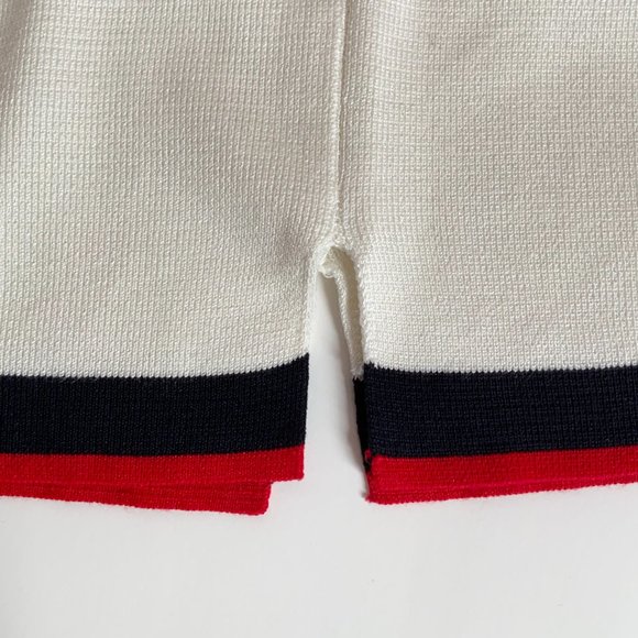 ZARA White, Black & Red Knit T-Shirt - Picture 3 of 5